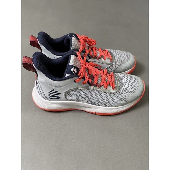 Under Armour Curry GS 3Z6 Gray Basketball Shoes Men\'s Size 8.5